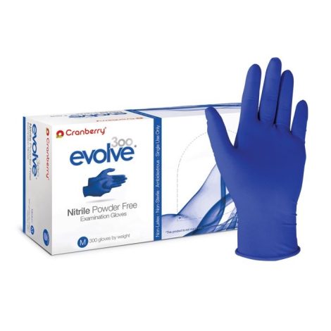 CRANBERRY EVOLVE POWDER FREE NITRILE GLOVES-300BX